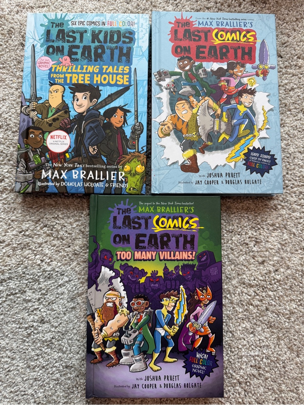 The Last Kids on Earth Graphic Novels (3 Books). Very good condition hard copies